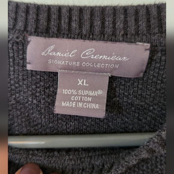 Daniel Cremieux Men's Gray Sweater Size XL - Picture 4 of 5